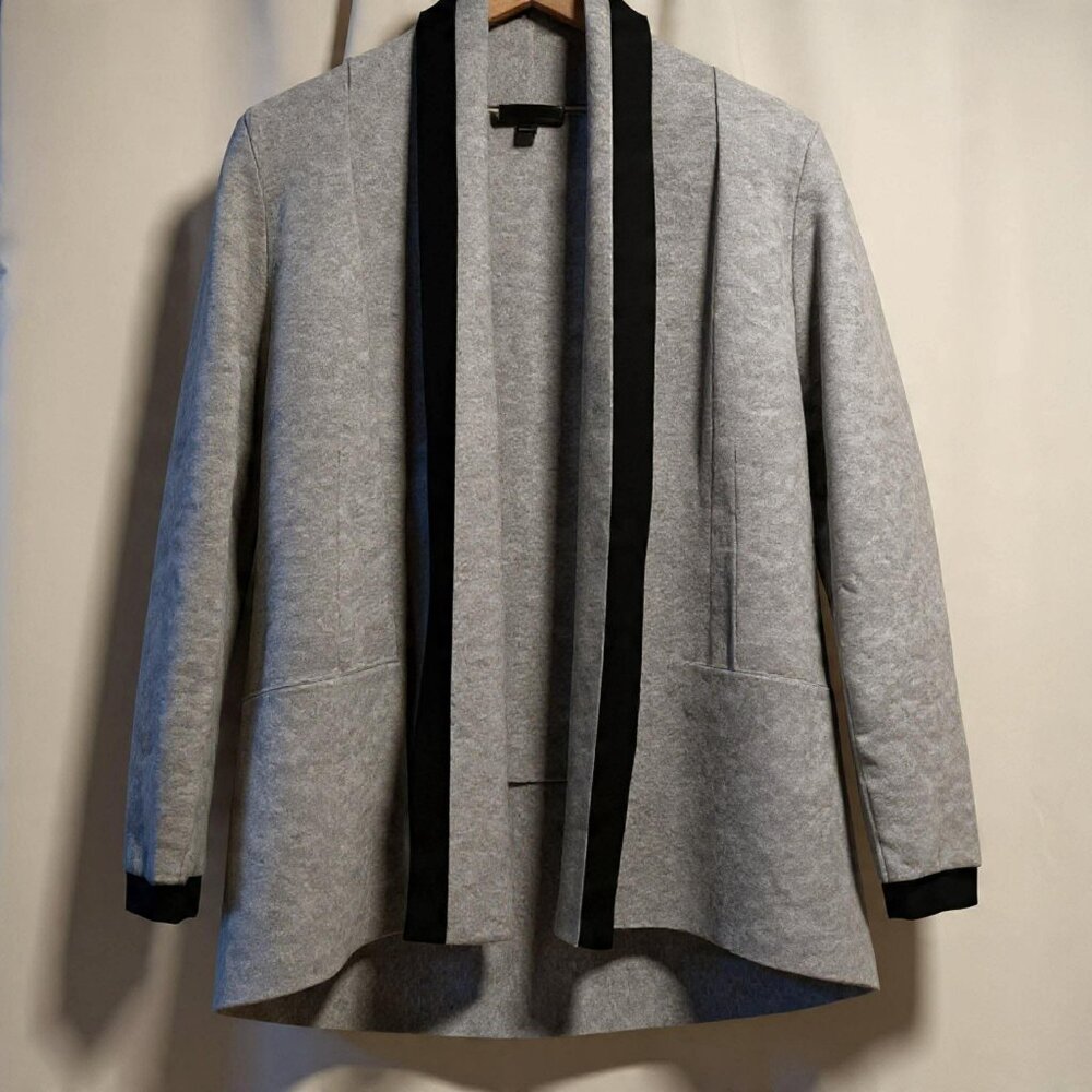 Ann Taylor Open Cardigan Heather Grey Size S